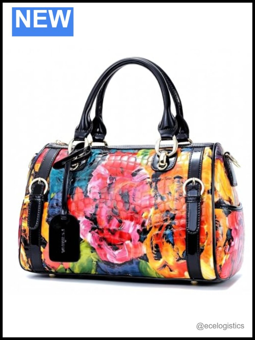 Genuine Leather Satchel Crossbody Top Handle Bag Adjustable Strap